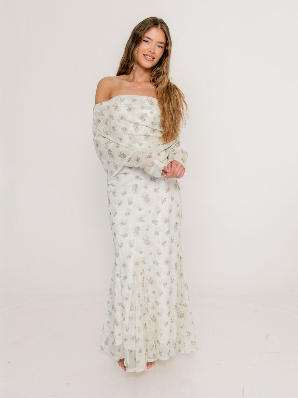 NWT Worth collective Azalea Maxi Dress size XL Neutral Floral midi new